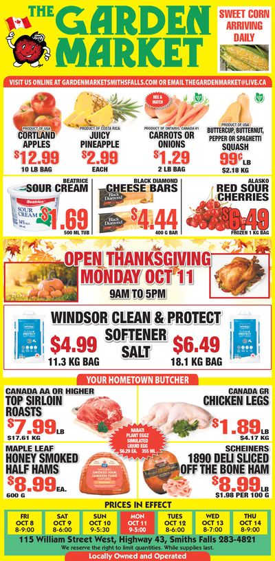 The Garden Market Flyer October 8 to 14