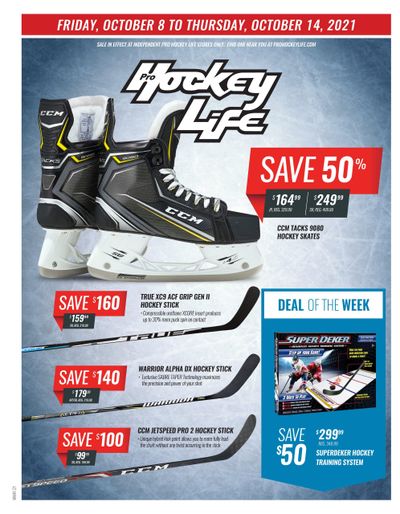 Pro Hockey Flyer October 8 to 14