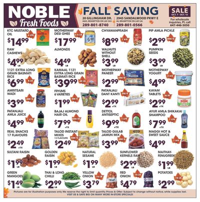 Noble Fresh Foods Flyer October 7 to 13