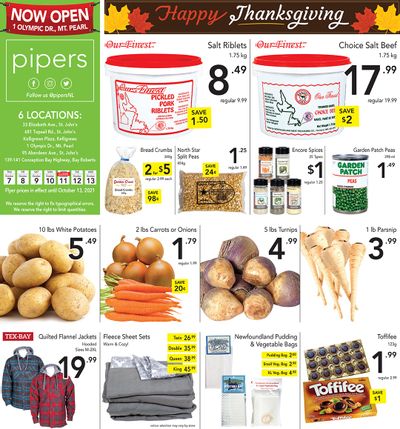 Pipers Superstore Flyer October 7 to 13