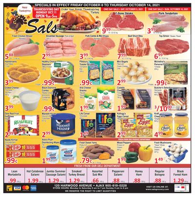 Sal's Grocery Flyer October 8 to 14