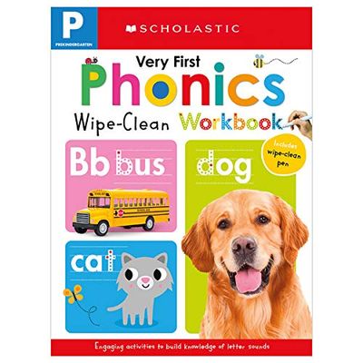 Very First Phonics Pre-K Wipe-Clean Workbook: Scholastic Early Learners (Wipe-Clean) $7.99 (Reg $13.99)