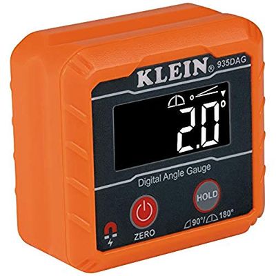 Klein Tools 935DAG Digital Electronic Level and Angle Gauge, Measures 0-90 and 0-180 Degree Ranges, Measures and Sets Angles $42.47 (Reg $52.24)