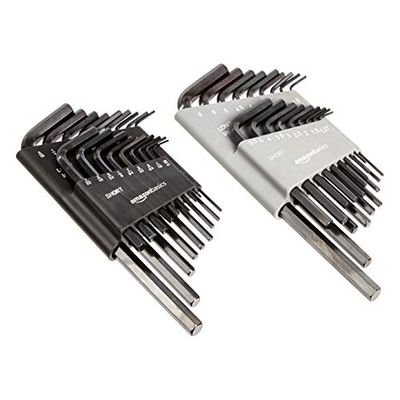 Amazon Basics 36-Piece Allen Wrench/Hex Key Set - SAE/Metric $10.93 (Reg $14.68)