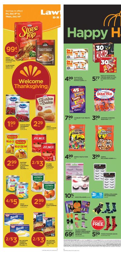 Lawtons Drugs Flyer October 8 to 14