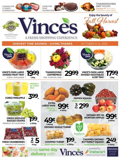 Vince's Market Flyer October 6 to 14