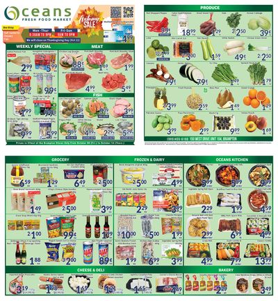 Oceans Fresh Food Market (Brampton) Flyer October 8 to 14