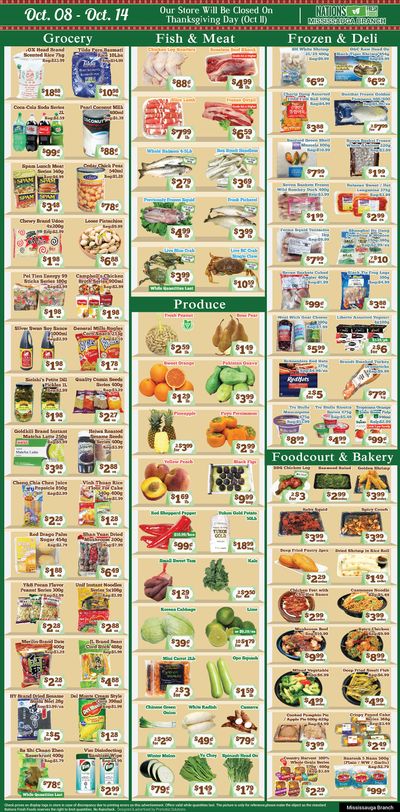 Nations Fresh Foods (Mississauga) Flyer October 8 to 14
