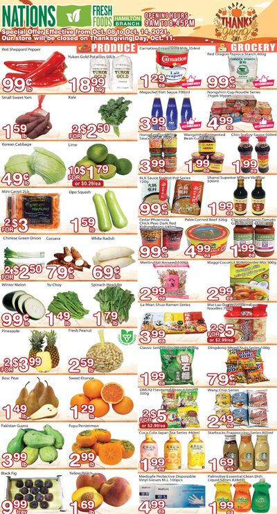 Nations Fresh Foods (Hamilton) Flyer October 8 to 14