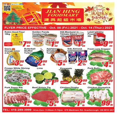 Jian Hing Foodmart (Scarborough) Flyer October 8 to 14