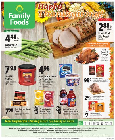 Family Foods Flyer October 8 to 14
