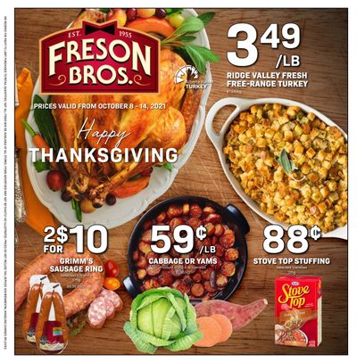 Freson Bros. Flyer October 8 to 14