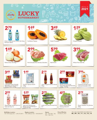 Lucky Supermarket (Winnipeg) Flyer October 8 to 14