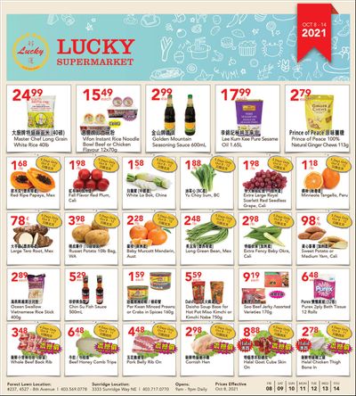 Lucky Supermarket (Calgary) Flyer October 8 to 14