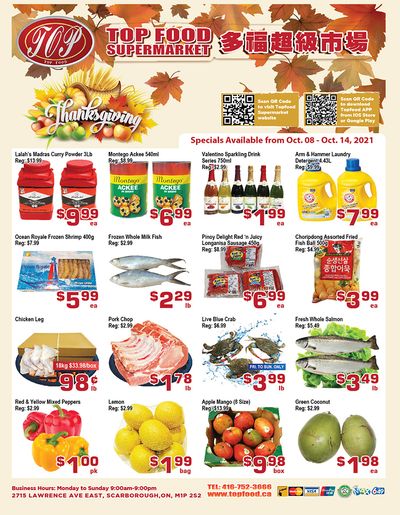 Top Food Supermarket Flyer October 8 to 14