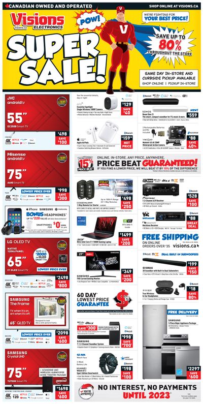 Visions Electronics Flyer October 8 to 14