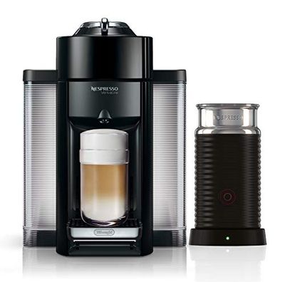 Nespresso Vertuo Coffee and Espresso Machine by De'Longhi with Aeroccino Milk Frother - Black $169.97 (Reg $319.00)
