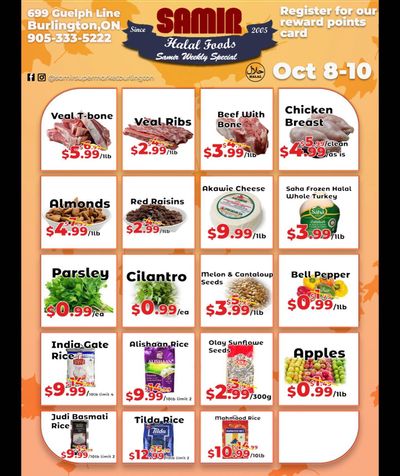 Samir Supermarket Flyer October 8 to 10