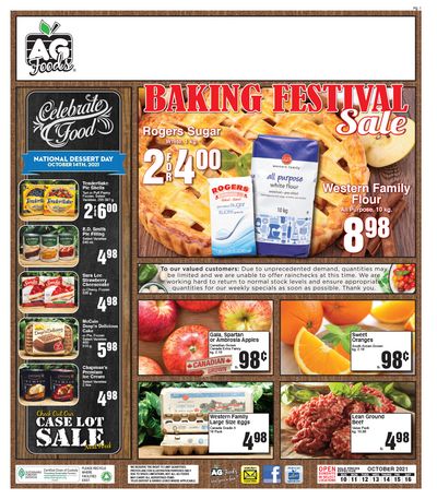 AG Foods Flyer October 10 to 16