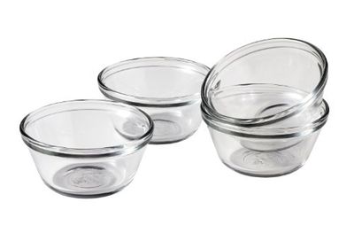 Anchor Hocking 12215ECOM Custard Cups (Set of 4), 6 oz, Clear $14 (Reg $16.02)