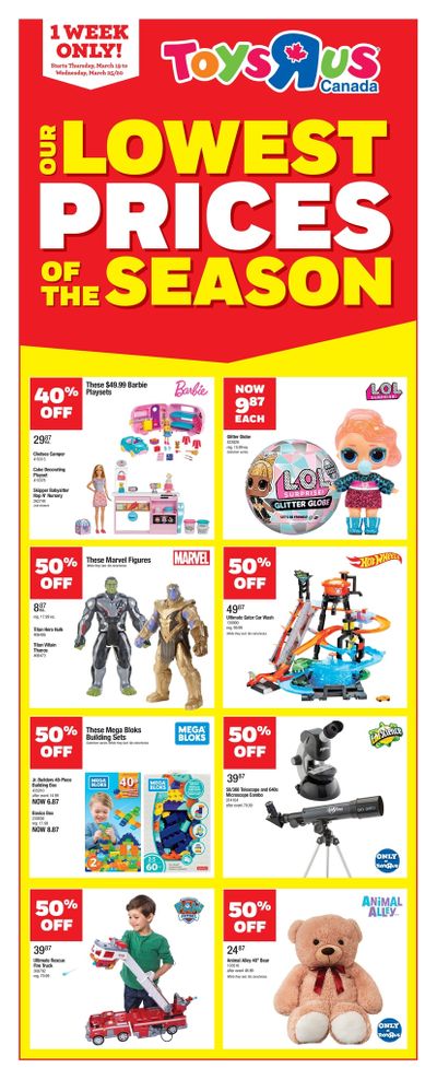Toys R Us Flyer March 19 to 25