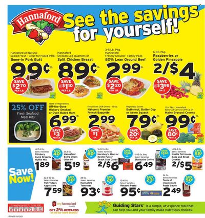 Hannaford (NY) Weekly Ad Flyer October 9 to October 16