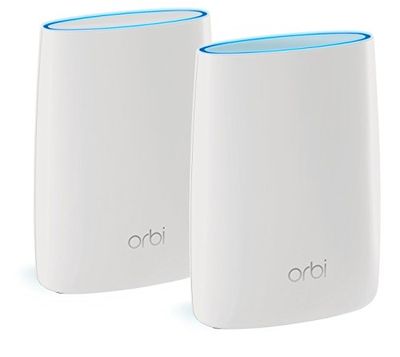 NETGEAR Orbi Tri-band Whole Home Mesh WiFi System with 3Gbps Speed (RBK50) – Router & Extender replacement covers up to 5,000 sq. ft., 2-pack includes 1 router & 1 satellite $298.98 (Reg $399.00)