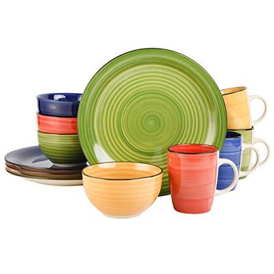 Gibson Home Color Vibes 12 Piece Dinnerware Set, Assorted Colors $47.39 (Reg $63.36)