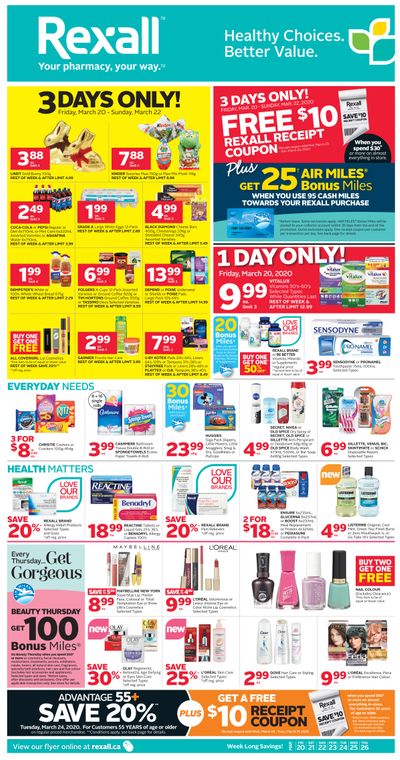 Rexall (ON) Flyer March 20 to 26