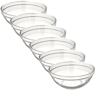 Duralex Made in France LYS Stackable Glass Bowl (Set of 6), 1.5 Quart, Clear $27.97 (Reg $34.97)