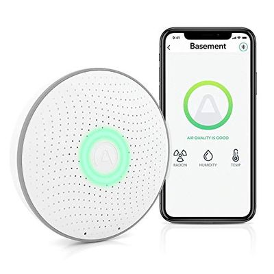 Airthings Wave Radon - Smart Radon Detector with Humidity & Temperature Sensor – Easy-to-Use – Accurate – No Lab Fees – Battery Operated - Free App $156.87 (Reg $249.99)