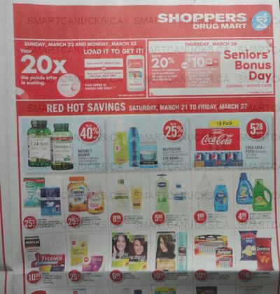 Shoppers Drug Mart Canada: 20x The PC Optimum Points Loadable Offer March 22nd & 23rd