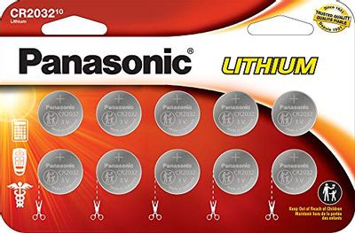 Panasonic CR2032 3.0 Volt Lithium Coin Cell Batteries – 10 Pack $7.01 (Reg $11.88)