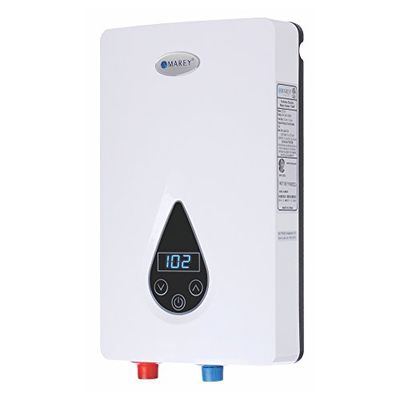 Marey ECO150 220V/240V-14.6KW Tankless Water Heater with Smart Technology, Small, White $278.64 (Reg $296.52)