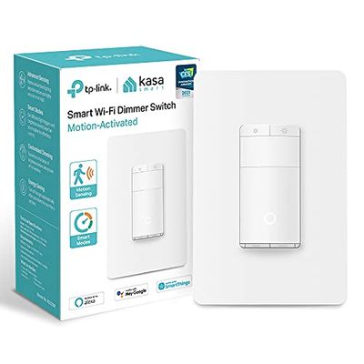 Kasa Smart Motion-Activated WiFi Dimmer Switch by TP-Link (KS220M) - Smart Motion Detection, WiFi Light Switch Works with Alexa and Google Assistant, No Hub Required, White $27.99 (Reg $42.99)