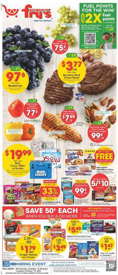 Fry’s (AZ) Weekly Ad Flyer October 12 to October 19