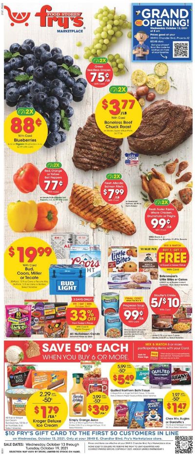 Fry’s (AZ) Weekly Ad Flyer October 12 to October 19