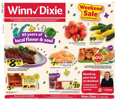 Winn Dixie (AL, FL, GA, LA) Weekly Ad Flyer October 12 to October 19