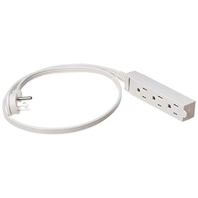 AmazonBasics Indoor 3 Prong Extension Power Cord Strip - Flat Plug, Grounded, 3 Foot, Pack of 2, White $9.12 (Reg $13.77) AmazonBasics Indoor 3 Prong Extension Power Cord Strip - Flat Plug, Grounded, 3 Foot, Pack of 2, White $9.12 (Reg $13.77)