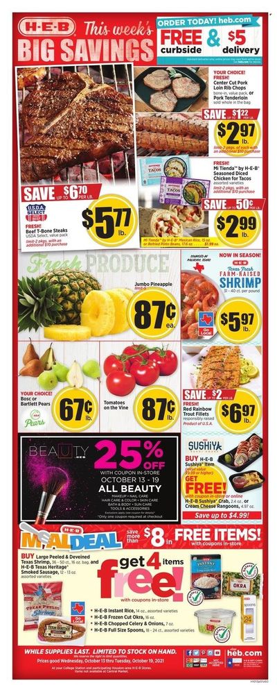 H-E-B (TX) Weekly Ad Flyer October 12 to October 19