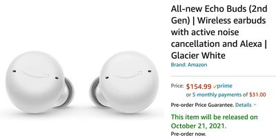 Amazon Canada Deals: All-New Echo Buds Wireless with Active Noise Cancellation for $154.99 + Save up to 70% Off Epic Deals Amazon Canada Deals: All-New Echo Buds Wireless with Active Noise Cancellation for $154.99 + Save up to 70% Off Epic Deals