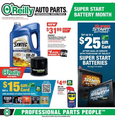 O'Reilly Auto Parts Weekly Ad Flyer October 13 to October 20