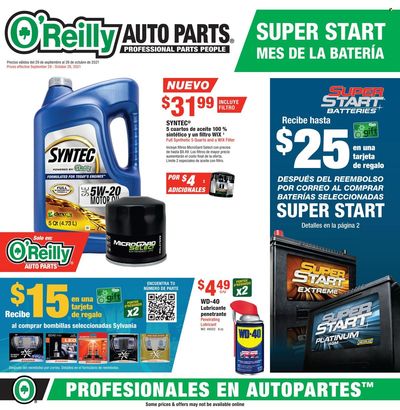 O'Reilly Auto Parts Weekly Ad Flyer October 13 to October 20