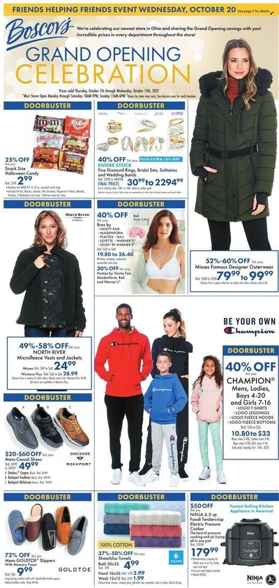 Boscov's (CT, DE, MD, NJ, NY, PA) Weekly Ad Flyer October 13 to October 20