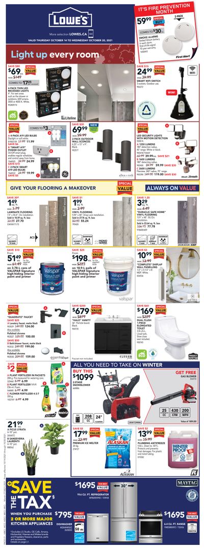 Lowe's Flyer October 14 to 20