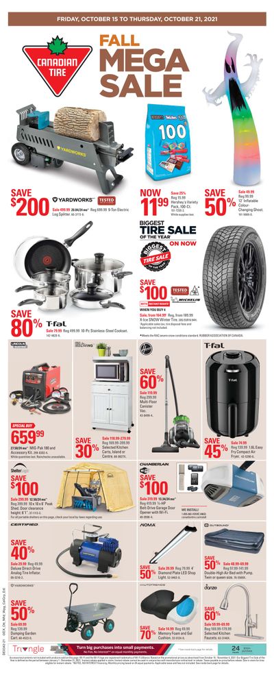 Canadian Tire (ON) Flyer October 15 to 21