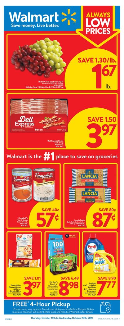 Walmart (Atlantic) Flyer October 14 to 20