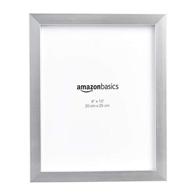 AmazonBasics Photo Picture Frame - 8" x 10", Nickel, 2-Pack $13.58 (Reg $25.03)