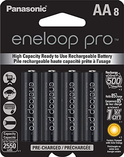 Panasonic Eneloop Rechargeable XX Batteries (AA; 8 pk) 1 Count $49.99 (Reg $61.56)