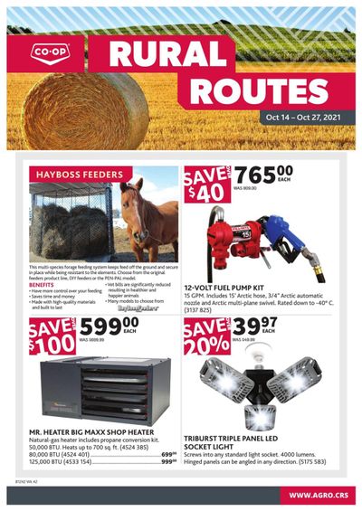 Co-op (West) Rural Routes Flyer October 14 to 27